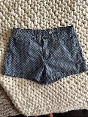 GAP Blue Geometric Print Cotton Shorts